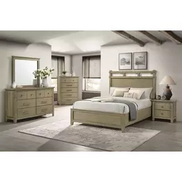 Hazlewood Vineyard Oak Panel Bedroom Set