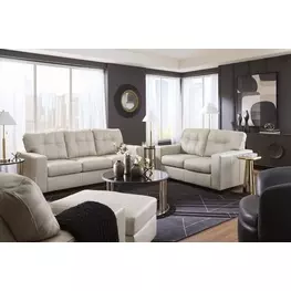 Santorine Bone Leather Living Room Set