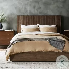 Leo Rustic Grey Panel Bedroom Set