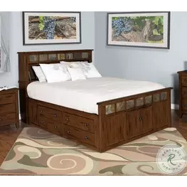 Maple Haze Dark Brown Bedroom Set