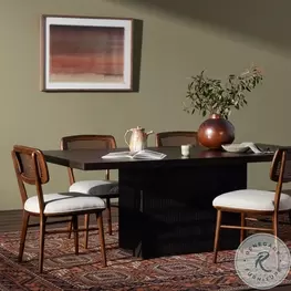 Kelby Carved Vintage Brown Rectangular Dining Room Set