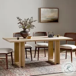 Carmel Natural Mango Rectangular Dining Room Set