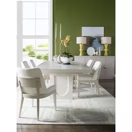 Solimar White Oak Extendable Dining Room Set
