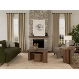 Santa Cruz Whiskey Oak Free Form Bunching Occasional Table Set