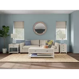 Carmella Pebble Oak Rectangular Occasional Table Set