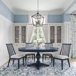 Westport Navy 66" Extendable Oval Dining Room Set