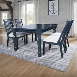 Westport Navy 72" Extendable Rectangular Dining Room Set