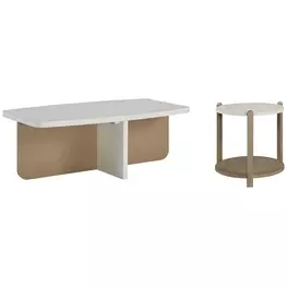 Elements Vanilla Accent Occasional Table Set