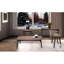 Sagewyn Dark Brown Rectangular Occassional Table Set