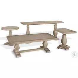 Rustic Refined Natural Rectangular Occassional Table Set