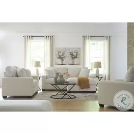 Amesley Ivory 85" Living Room Set