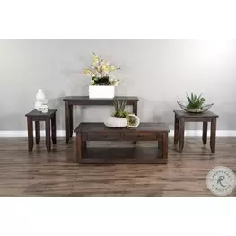 Ember Grace Dark Brown Rectangular Occassional Table Set