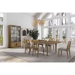 Blue Mallee Brown Extendable Rectangular Dining Room Set
