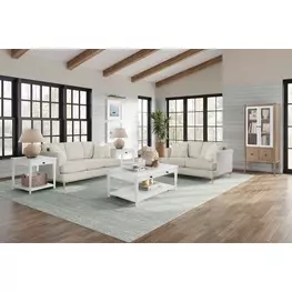 Wilmington White Wood Top Occasional Table Set