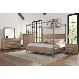 Wilmington Sand Canopy Bedroom Set
