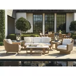 Isle of Palms White Outdoor Conversation Set
