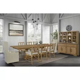 Magnolia Cashew Extendable Rectangular Dining Room Set