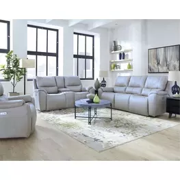 Westchester Platinum Power Reclining Living Room Set with Power Headrest and USB Charging