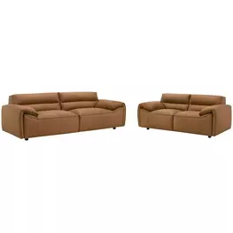 Buxton Orange Living Room Set