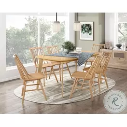 Pratter Natural Oak Dining Room Set