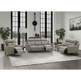 Cordell Slate Leather Zero Gravity Power Reclining Living Room Set