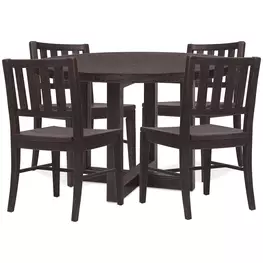 Driftwood Black 48" Round Dining Room Set