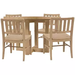 Timberline Light Brown 48" Round Dining Room Set