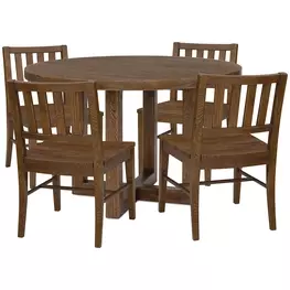Timberline Medium Brown 48" Round Dining Room Set