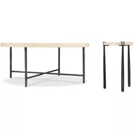 Timberline Beige And Gray Occasional Table Set