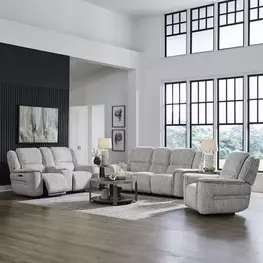 Clayfield Galactic Parchment Zero Gravity Triple Power Reclining Living Room Set