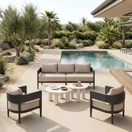 Foret Beige Outdoor Living Room Set