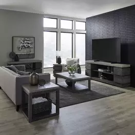 Piedmont Charcoal and Ash Rectangular Occasional Table Set