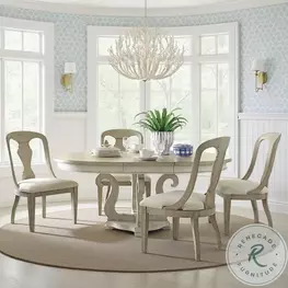 Ashbourne Kensington Sun Washed And Driftwood Extendable Round Dining Room Set
