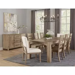 Dovetail Bleached White Gathering Dining Room Set