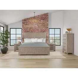 Bennett Frosted Gray Panel Bedroom Set