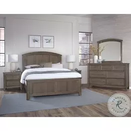 Woodbridge Dark Cashmere Arch Panel Bedroom Set