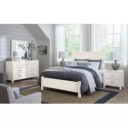 Tide And Timber White Maple Fretwork Panel Bedroom Set