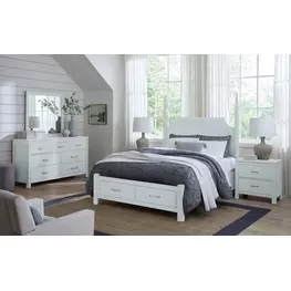 Tide And Timber Blue Maple Pencil Poster Storage Bedroom Set