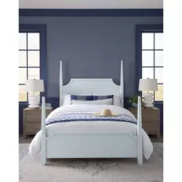Tide And Timber Blue Maple Pencil Poster Bedroom Set