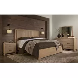 Lodge and Loft Blond Oak Radius Poster Bedroom Set
