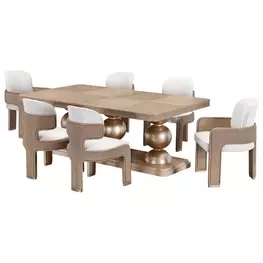West Kensington Sea Salt Caramel Extendable Rectangular Dining Room Set