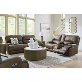 Time-Piece Earth Power Reclining Living Room Set