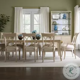 Whitmore Veranda Alabaster Extendable Dining Room Set
