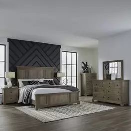 Hillcrest Camel Beige Panel Bedroom Set
