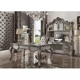 Versailles Antique Platinum Executive Home Office Set