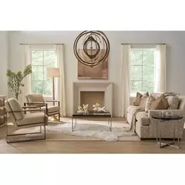 Grace Smoke and Antique Nickel Outdoor Glass Top Jordan Occasional Table Set
