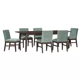 West End Saddle Brown Extendable Dining Room Set