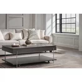 Spencer Dark Briarsmoke Rectangular Lift Top Occassional Table Set