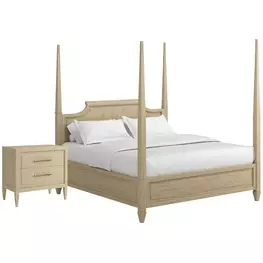 Eave Sundrenched Oak Panel Bedroom Set