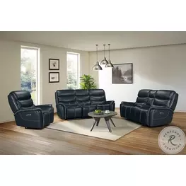 Florin Navy Power Reclining Living Room Set